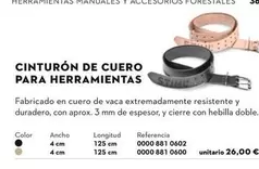 Cinturón De Cuero Para Herramientas