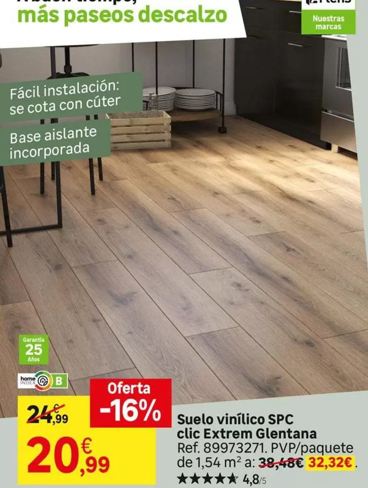 Glentana - Suelo Vinílico Spc Clic Externe 