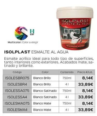 Isolplast - Esmalte Al Agua