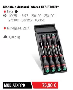 Modulo 7 Destornilladores Resistorx