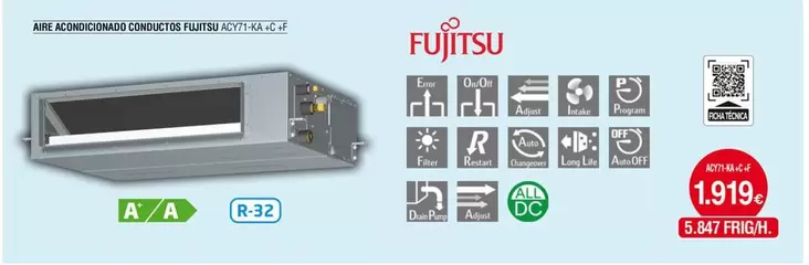 Fujitsu - Aire Acondicionado Conductos