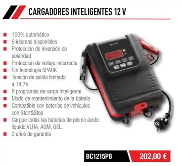 Cargadores Inteligentes 12 V
