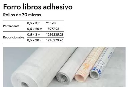 Forro Libros Adhesivo