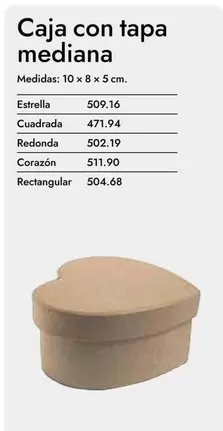 Estrella - Caja Con Tapa Mediana