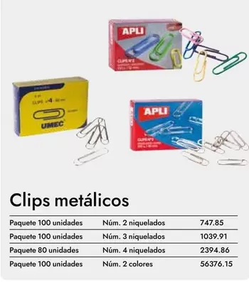 Apli - Clips Metalicos
