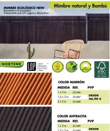 Mimbre Natural Y Bambu