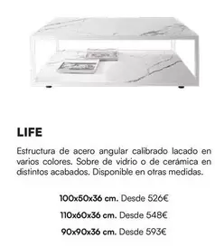 Life/ Estructura De Acero Angular Calibrado Lacado En Varios Colores