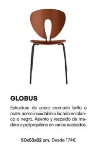 Globus/ Estructura De Acero Cromado Brillo O Mate