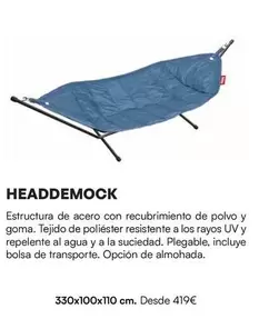 Headdemock - Estructura De Acero Con Recubrimiento De Polvo Y Goma