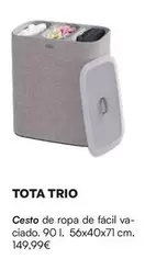 Tota Trio - Cesto De Ropa De Facil Va- Ciado