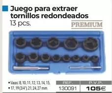Premium - Juego Para Extraer Tornillos Redondeados