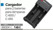 Cargador Para 2 Baterias Para Lamparas