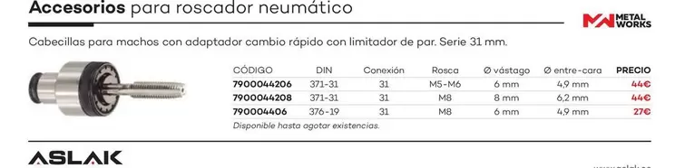 Accesorios Para Roscador Neumático