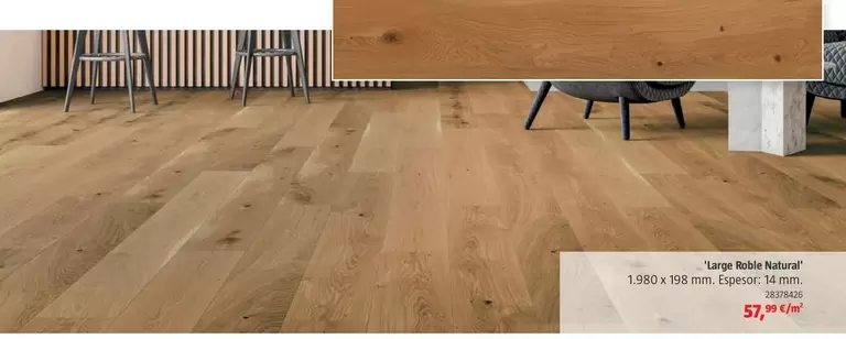 Parquet Natural 'Large Roble Natural'