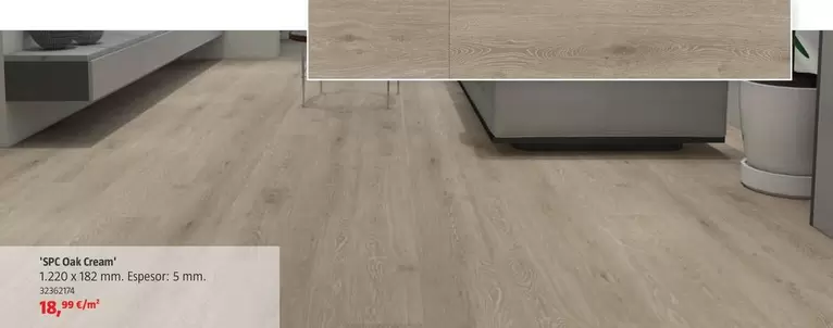 Suelo Vinilico  'SPC Oak Cream'