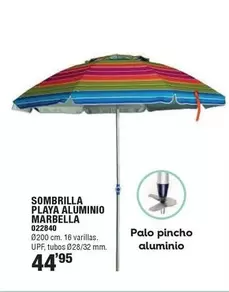 Sombrilla Playa Aluminio Marbella 022840