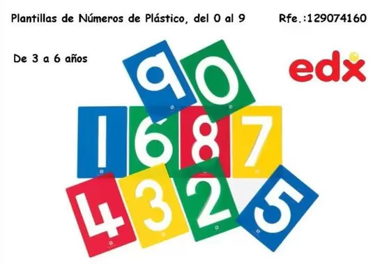 Plantillas De Números De Plástico, Del O Al 9