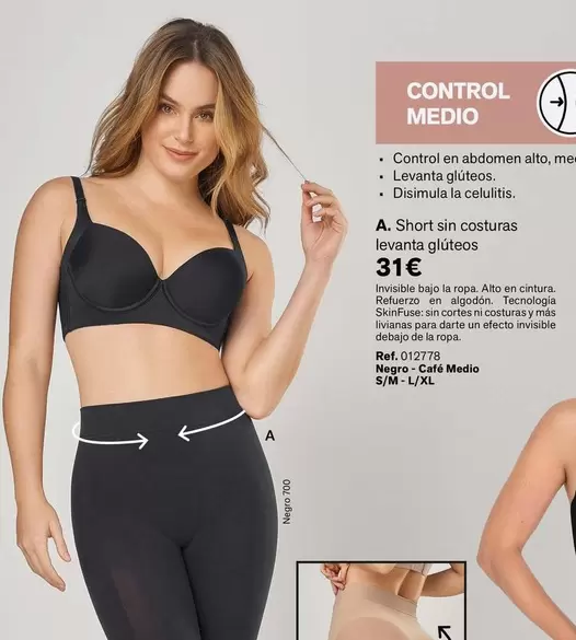 Short Sin Costuras Levanta Gluteos