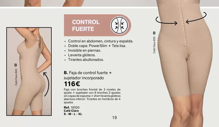Faja De Control Fuerte + Sujetador Incorporado 