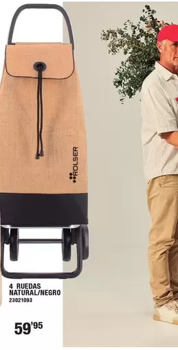 Rolser - 4 Ruedas Natural