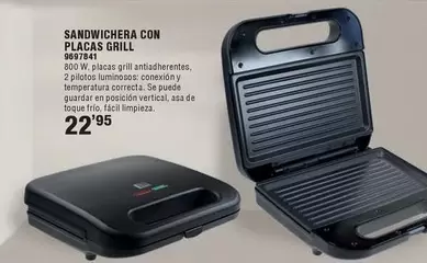 Sandwichera Con Placas Grill