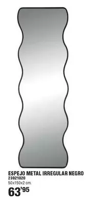 Espejo Metal Irregular Negro