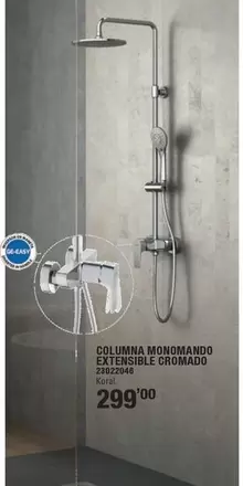 Columna Monomando Extensible Cromado