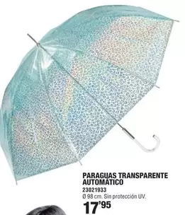 Paraguas Transparente Automatico