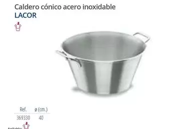 Lacor - Caldero Cónico Acero Inoxidable