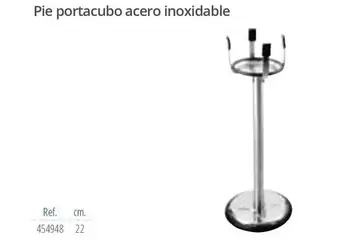 Pie Portacubo Acero Inoxidable