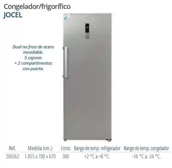 Jocel - Congelador/ Frigorífico
