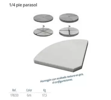 1/4 Pie Parasol