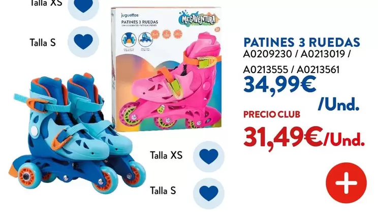 Juguettos - Patines 3 Ruedas