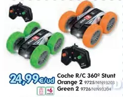 Orange - Coche R/c 360o*  2 Green 2