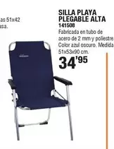 Silla Playa Plegable Alta