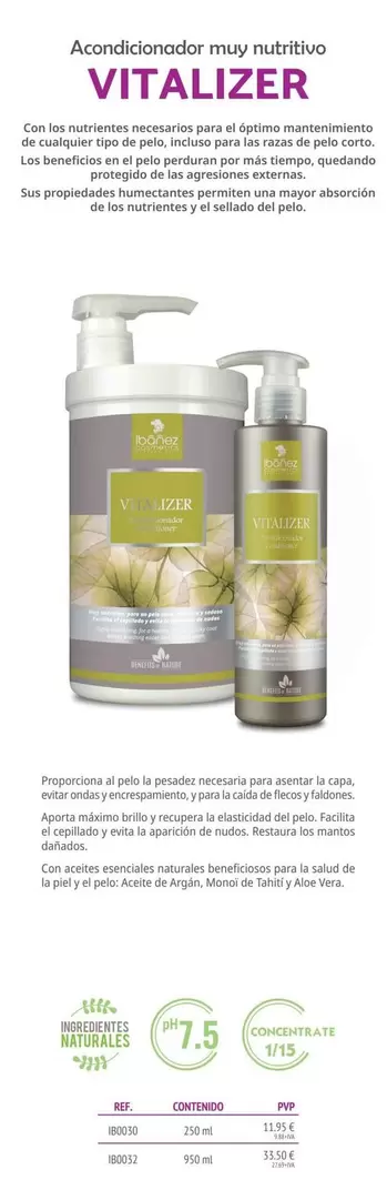 Ibanez - Acondicionador May Nutribio Vitalizer