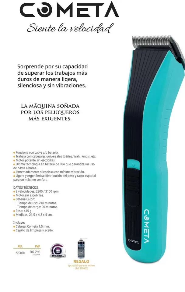 Cometa - La Máquina Soñada Por Los Peluqueros Más Exigentes