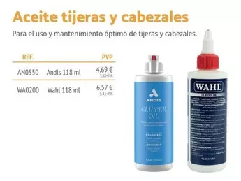 Aceite Tijeras Y Cabezales