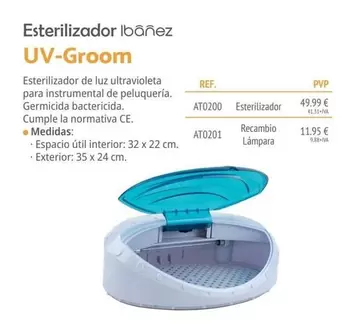 Esterilizador Ibanez Uv-groom