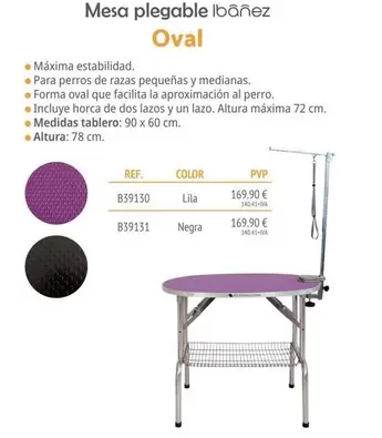 Ibañez - Mesa Plegable Oval