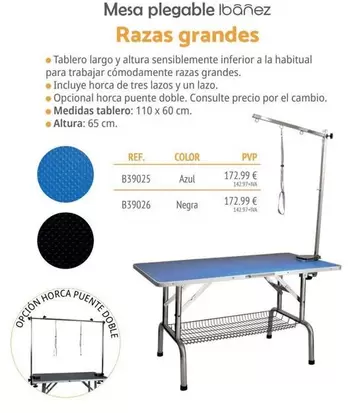 Ibañez - Mesa Plegable Razas Grandes