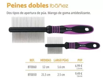 Peines Dobles Ibanez