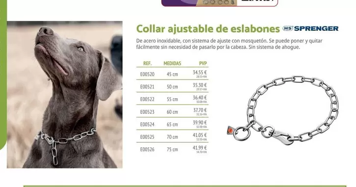 Collar Ajustable De Eslabones