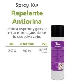 Spray Kw Repelente Antiorina