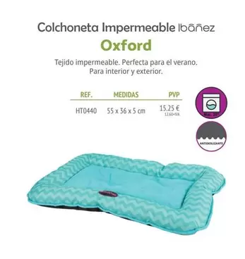 Colchoneta Impermeable Ibanez Oxford