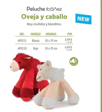 Peluche Ibanez Oveja Y Caballo