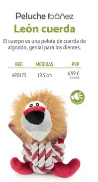 Ibanez - Peluche Leon Cuerda