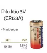 Pila Litio 3v (CR123A)