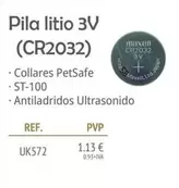 Pila Litio 3v