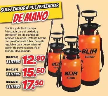 Blim - Sulfatadora Pulverizador De Mano